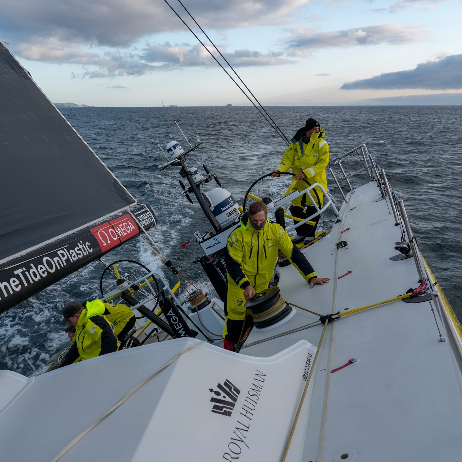 Leg 10, from Cardiff to Gothenburg, day 02 on board Brunel. Bouwe Bekking and Kyle Langford. 11 June, 2018.